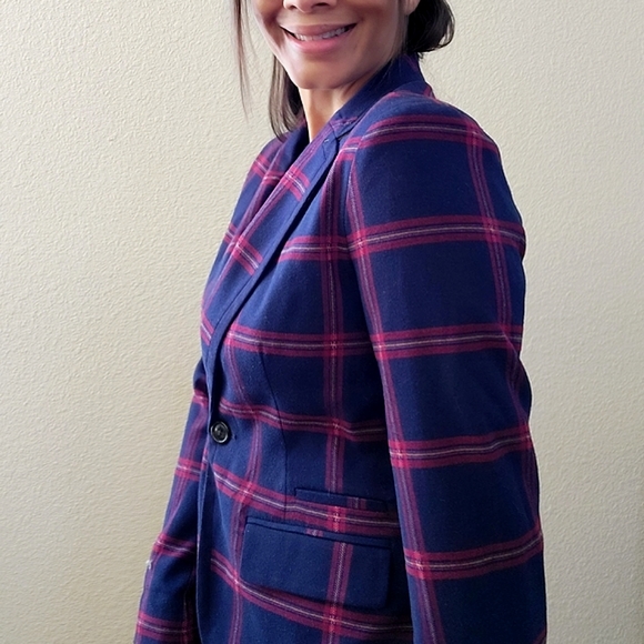 Plaid Blazer Jacket - Picture 9 of 14